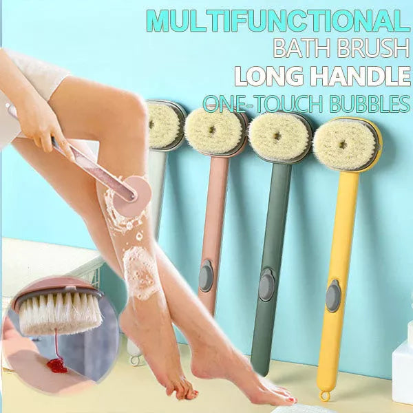 Multifunctional Bath Brush With Long Handle