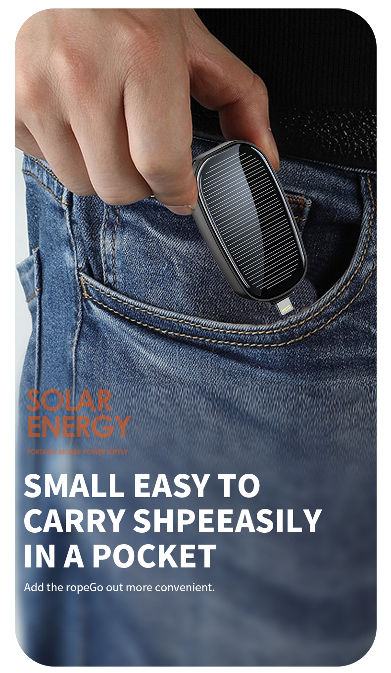 Solar Keychain Power Bank