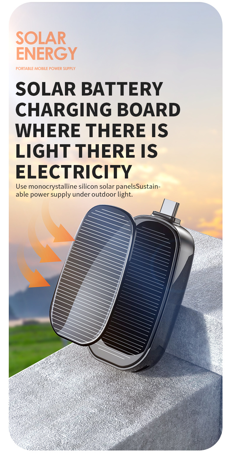 Solar Keychain Power Bank