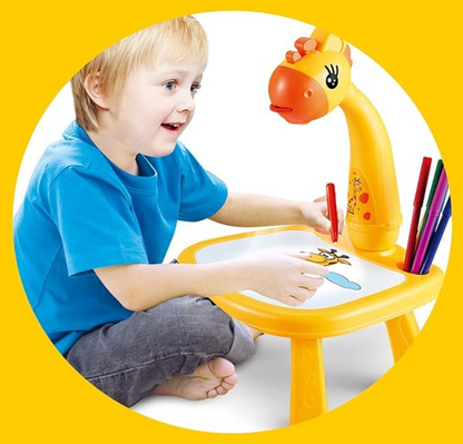 Kids Drawing Table With  Music  & Led Projector