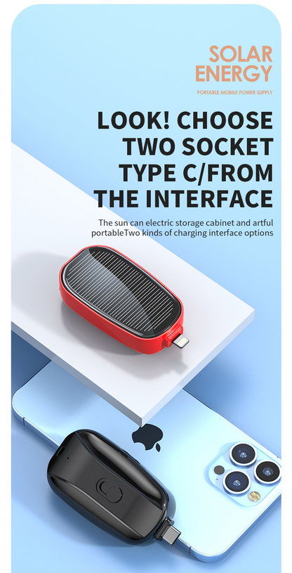 Solar Keychain Power Bank