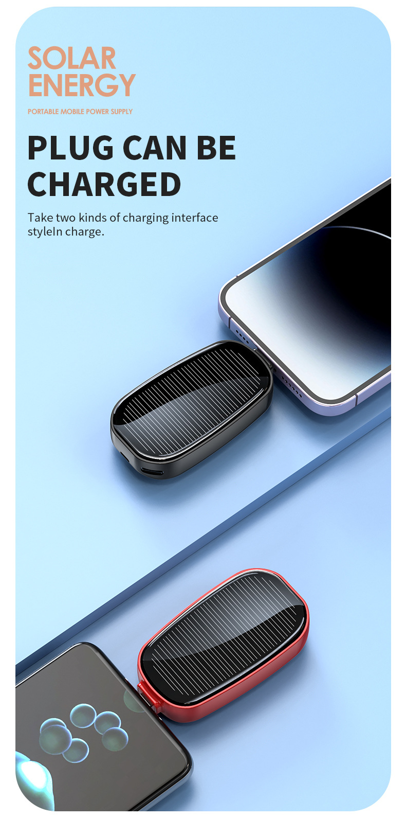 Solar Keychain Power Bank