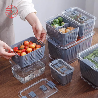Refrigerator Separated Fresh-keeping Drain Basket
