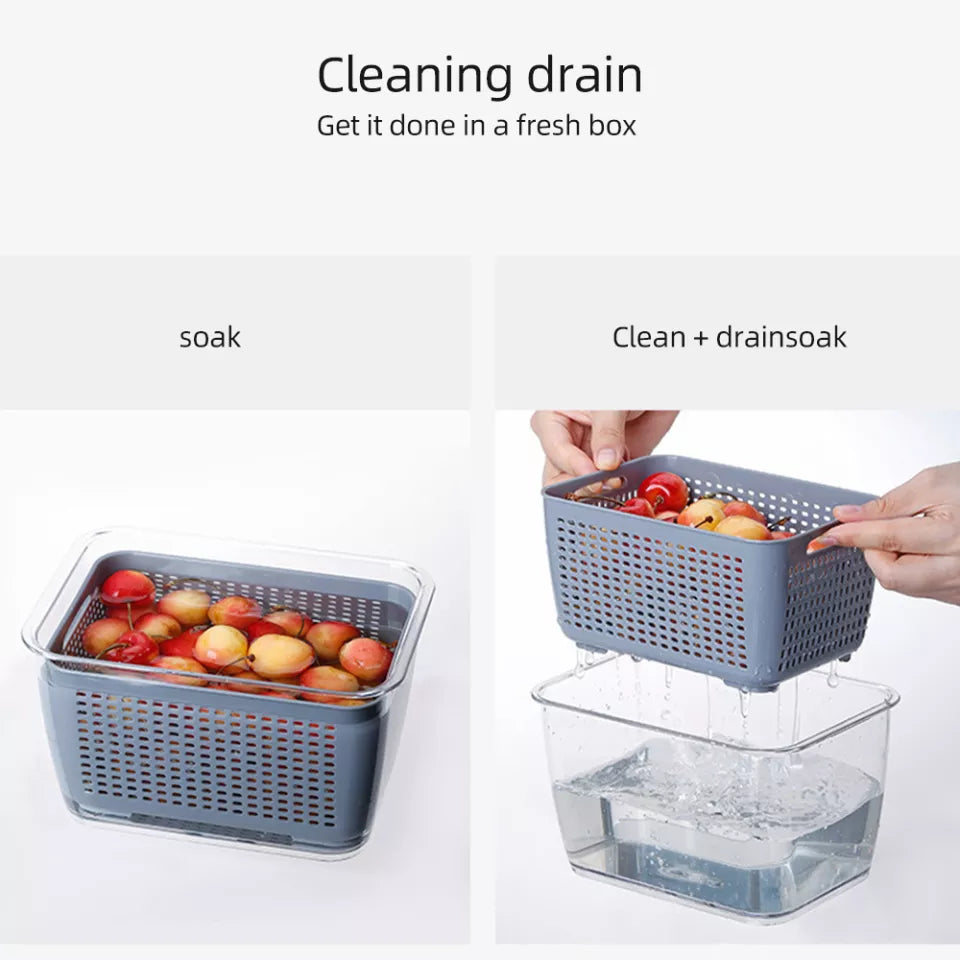Refrigerator Separated Fresh-keeping Drain Basket