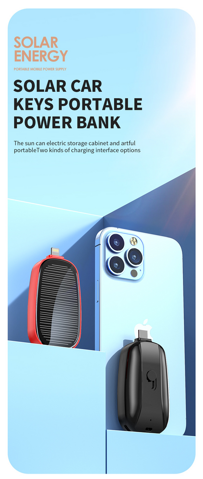 Solar Keychain Power Bank
