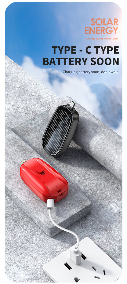 Solar Keychain Power Bank