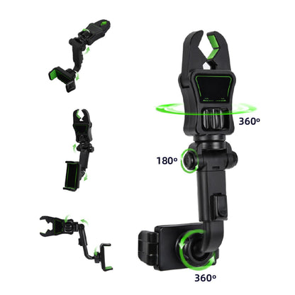 Rearview Mirror Mounted 360 Degree Rotation Universal Phone Holder