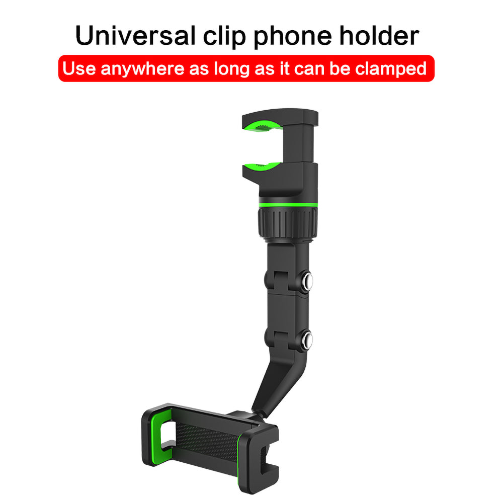 Rearview Mirror Mounted 360 Degree Rotation Universal Phone Holder