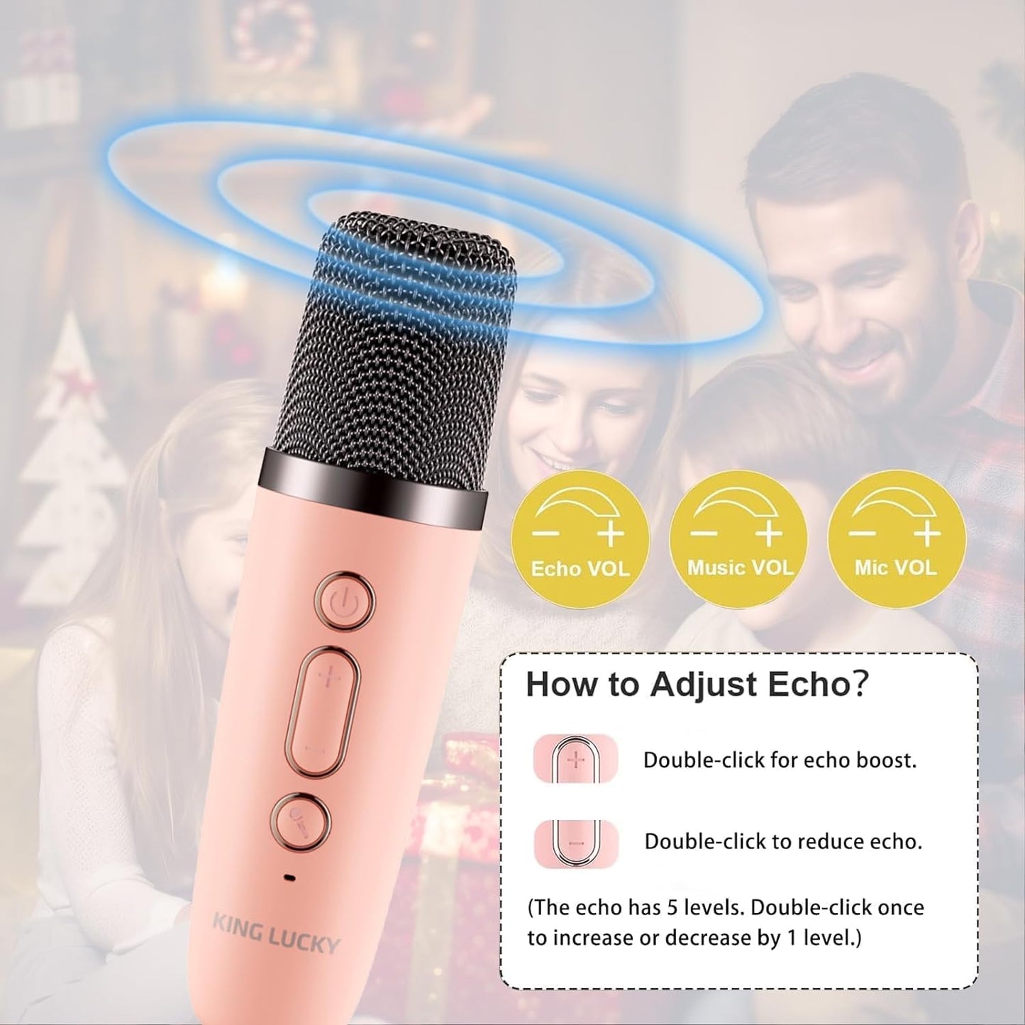 Mini Karaoke Speakers with Wireless Mic