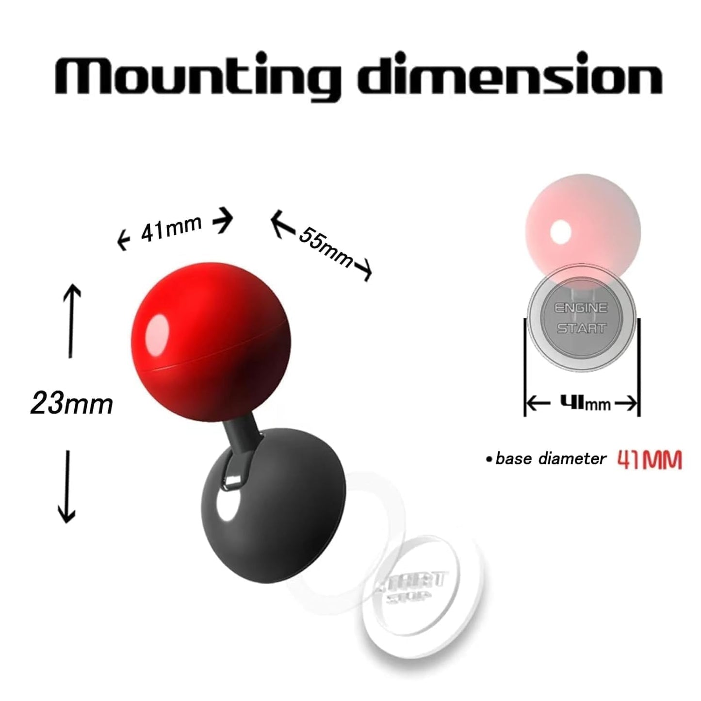 Push Button Start Lever, Car Push to Start Button Rocker Car